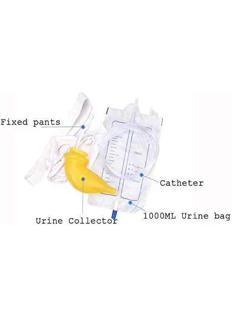 Wearable Male Urinal System – Reusable Urine Collection Bag with Breathable Cotton Panty – Portable Incontinence Kit for Elderly, Bedridden, and Mobility Care - Image 3